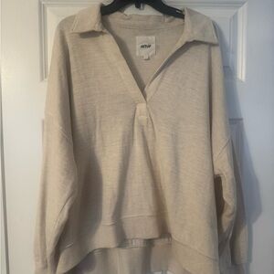 Aerie Cream Knit pullover